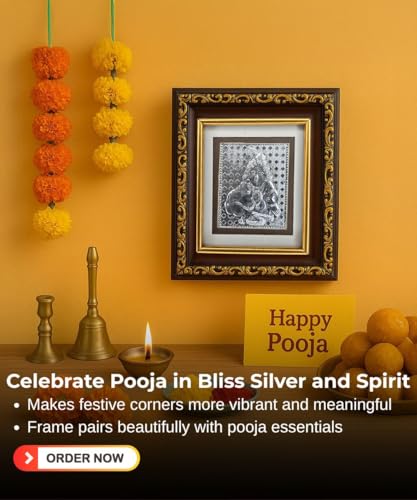 999 Pure Silver Baby Laddu Gopal Krishna Photo Frame (11x10 cm) — view 5