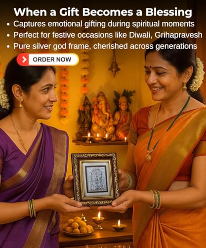 999 Pure Silver Balaji Perumal Photo Frame (11x10 cm)