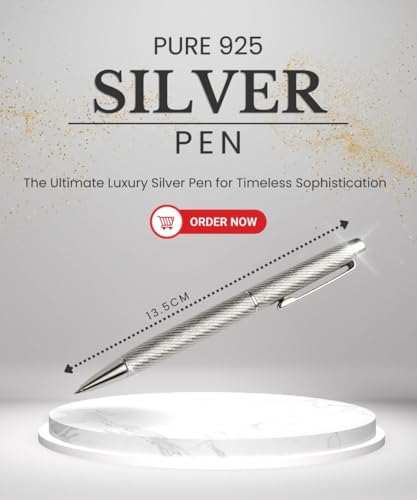 Silver 925 Pure Sterling Pen – Luxury Engraved Design