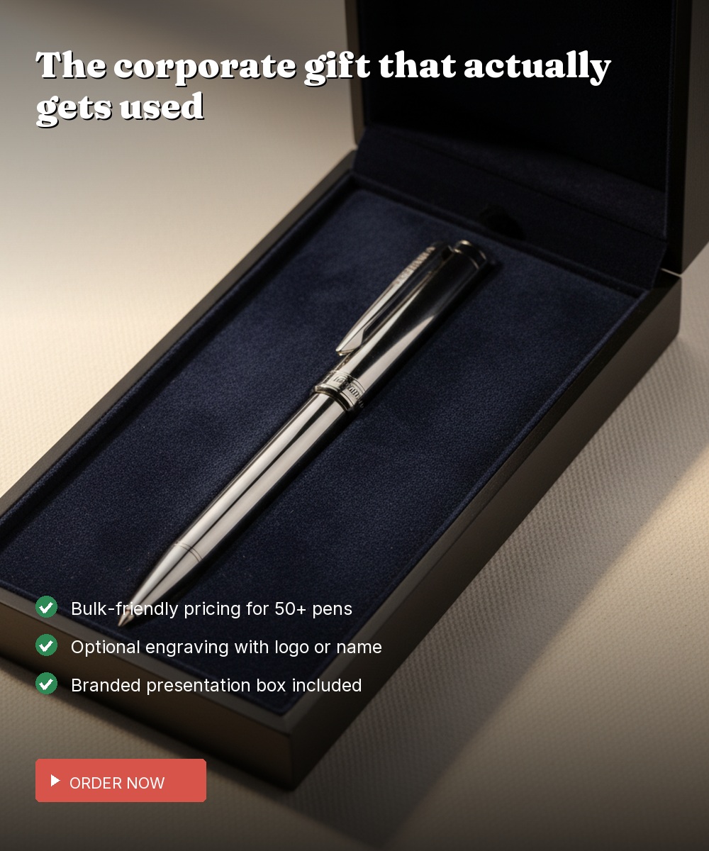 925 Silver Classic Ballpoint Pen — Heirloom Daily Writer — view 3