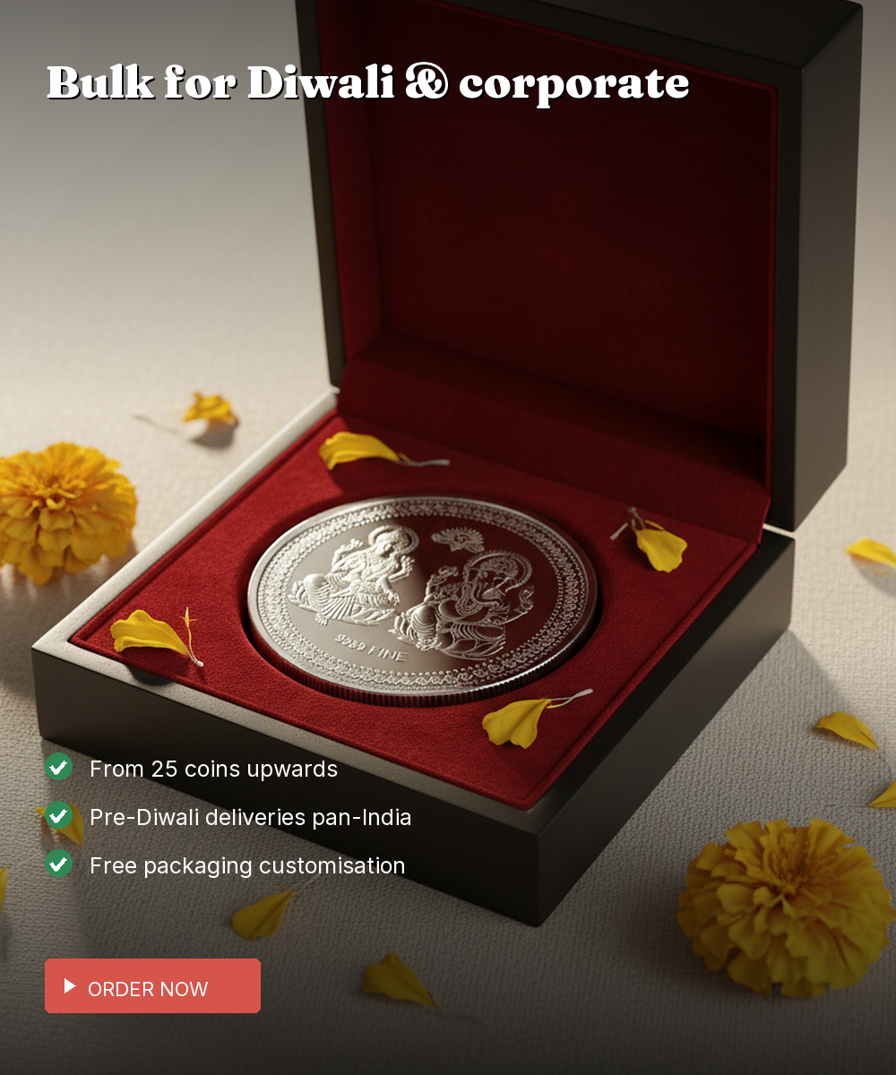 999 Silver Lakshmi-Ganesh Coin — 10g BIS-Hallmarked — view 5